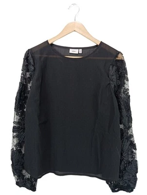 ICHI Blusa de manga larga Mujeres Blusa Talla EU 36 negro elegante - Imagen 1 de 4