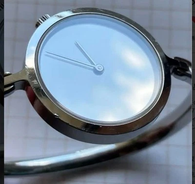 Georg Jensen 337 Vivianna Torun Mirror Dial Women's Quartz Watch 27mm Used F/S - Image 1 of 4