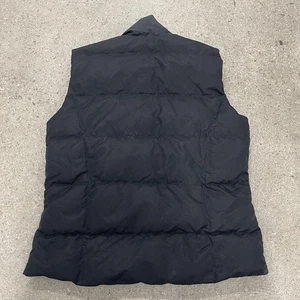 Eddie Bauer Full Zip Goose Down Puffer Vest Jacket Black Mens Size Small S - Picture 1 of 6