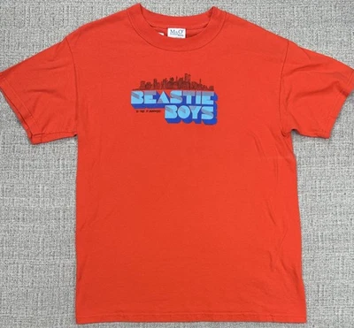 Vintage Beastie Boys 2004 Shirt Sz M Orange To The 5 Boroughs Graphic Band Y2K - Image 1 of 4