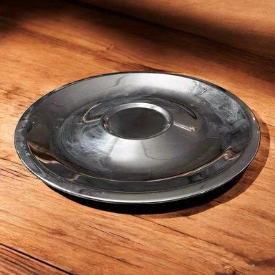 Kromex 13" Large Round Chrome Serving Platter 1960s Vintage Made In USA - Image 1 of 4