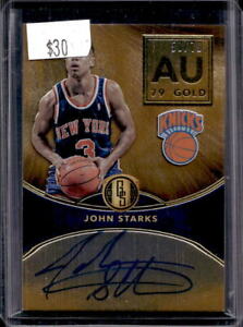 2016-17 Gold Standard John Starks AU 79 Gold Auto Autograph #50/79 Knicks