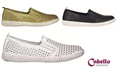 Cabello Comfort Shoes Leather Slip On Comfort Shoes Cabello Shoes CP639-51 - Image 1 of 4