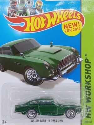 2014 HOT WHEELS GREEN 1963 ASTON MARTIN DB5, HW WORKSHOP, HW #200 - Image 1 of 3