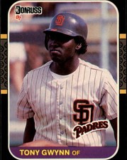 1987 Donruss San Diego Padres Baseball Card #64 Tony Gwynn