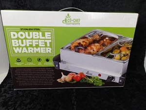 ECO+CHEF DOUBLE BUFFET WARMER 2 TRAY NEW - Picture 1 of 2