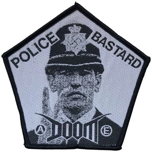 DOOM - Police Bastard - Black Border - 8,7 x 9,2 cm - Patch - 169623 - Picture 1 of 1