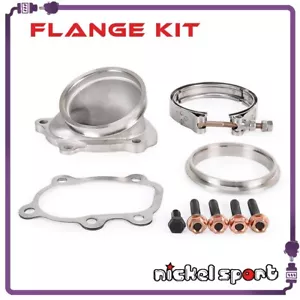 5 bolt to 3" V-band Dump Pipe Flange For Nissan CA18 SR20DET S14 S15 GT25R GT28R - Bild 1 von 6