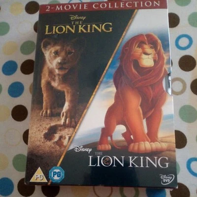 THE LION KING - 2 MOVIE COLLECTION : 2019 DISNEY REMAKE + ORIGINAL - DVD  New  - Image 1 of 2