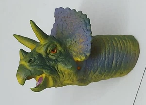 Vintage Dinosaur Triceratops finger Puppet Dino Toys for kids - Picture 1 of 7