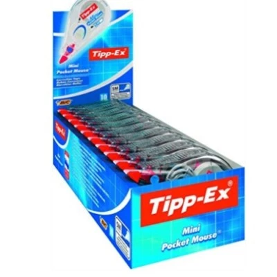 Tipp-Ex Mini Pocket Mouse 5 mm x 6 m Correction Roller Pack of 10, 5, 2 &Singles