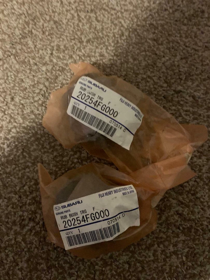 2X SUBARU FORESTER SH FB20 EJ25 EJ204 CONTROL ARM TRAILING ARM BUSHING BUSH  - Image 1 of 1