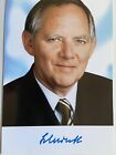 Wolfgang Schäuble signiert Politik Karte Unterschrift Signatur Autogramm