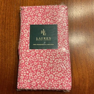 Juego de Funda de Almohada Estándar Floral Ralph Lauren Nellie De Colección (2) Nuevo en Paquete Foto 1 de 4