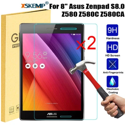 For  Asus Zenpad S 8.0 Z580 Z580C Z580 Premium Tempered Glass Screen Protector - Image 1 of 4