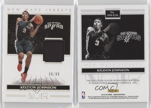 2019-20 Panini Noir New Wave Jerseys /99 Keldon Johnson #NW-KJN Rookie RC