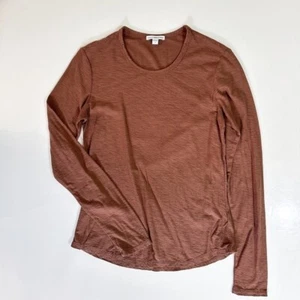 James Perse Standard Rust Brown Lightweight Long Sleeve - size small - Picture 1 of 5