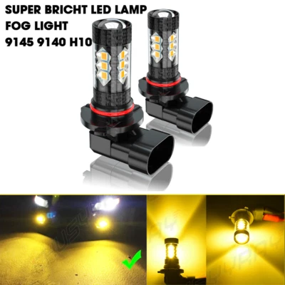 9145 Bombillas antiniebla LED 3000K amarillo dorado para 98-05 LEXUS GS 300 400 430 Foto 1 de 4