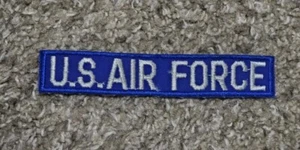 Military US Air Force USAF Patches Blue Name Patch Flying Pilot Vintage - Picture 1 of 2