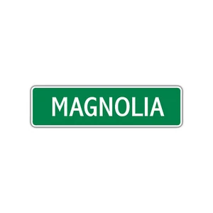 Magnolia Girls Name Letter Printed Label Art Decor Novelty Aluminum Metal Sign - Picture 1 of 5