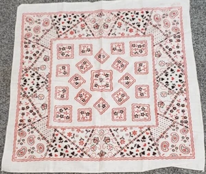 Rotbraun Paisley Blumen Bandana Schal Halstuch Rodeo Biker Weihnachtsgeschenk - Bild 1 von 6