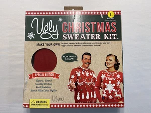 Ugly Christmas Sweater Kit Red Size L Special Edition Make Your Own New & Sealed - Picture 1 of 7