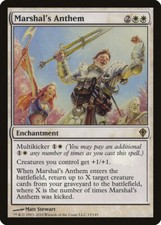 Marshal's Anthem Worldwake NM White Rare MAGIC THE GATHERING MTG CARD ABUGames