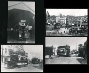 BRISTOL 1920-30s TRAMS + STREETS 4 PHOTOS - Picture 1 of 4