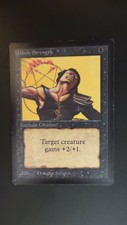 Beta ** Unholy Strength ** Mtg Magic (EX+/LP) #2