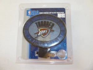 OKC Thunder Night Light NBA licensed Hand Painted Art Glass Nightlight plug in - Picture 1 of 4