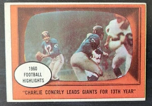 1961 TOPPS FOOTBALL CHARLIE CONERLY GIANTS # 94 - Picture 1 of 2