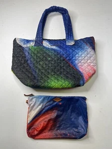 MZ Wallace Cosmic Medium Metro Tote Handbag Shoulder Purse Quilted Bag - Picture 1 of 14