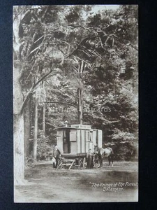 Cheshire GYPSY CARAVAN in DELAMERE FORSET The Fringe of the Forest Old Postcard - Picture 1 of 2