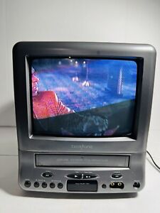 Broksonic 9” TV VCR Combo Retro Gaming CRT TV CTSGT-2799C (No Remote) - Tested!