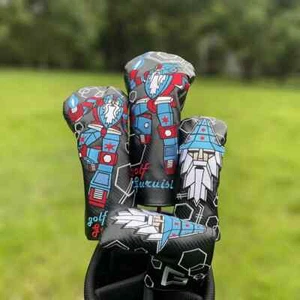 Premium Mechanical Mage Golf Driver Cover Headcover 35 Fairway Wood Hybrid Cover - Picture 1 of 25