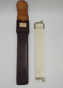 Vintage 1963 July Frederick Post 1460 Versalog Slide Rule W/Case HEMMI Japan - Picture 1 of 12