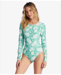 Traje de baño Billabong BNWT manga larga día de campo verde talla grande - Imagen 1 de 7