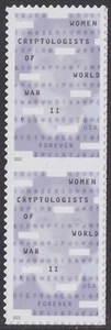 US 5738 Women Cryptologists F vert pair MNH 2022 - Picture 1 of 1