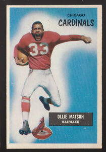 1955 BOWMAN #25 OLLIE MATSON CHICAGO CARDINALS  NM FOOTBALL CARD