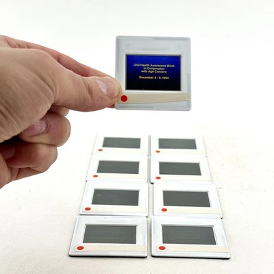 1994 ORAL HEALTH AWARENESS WEEK CONCERN PRESENTATION PROMO DENTAL 35MM SLIDE SET - Image 1 of 4