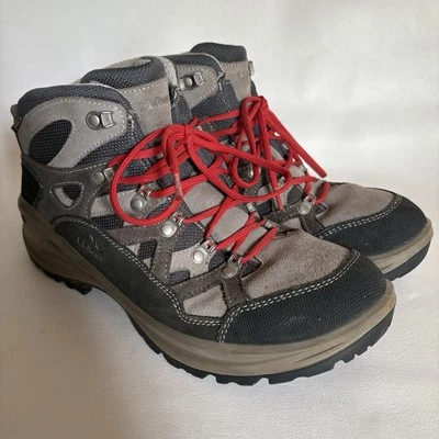 Botas de senderismo LL Bean de cuero gris con cordones suela Gore-Tex Vibram para hombre talla 9,5 M Foto 1 de 4