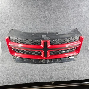2011-2014 Dodge Avenger Upper Grille Red & Black w/ Emblem 2012 2013 - Picture 1 of 8