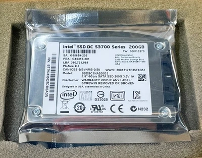 英特尔 SSDSC1NA200G3 固态硬盘 DC S3700 系列 200GB 全新 — 第 1/3 张图片