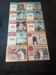 1968 TOPPS A.S. & W. S. LOT 10 GIBSON AARON B. ROBINSON SEE PHOTOS & DESCRIPTION - Picture 1 of 21