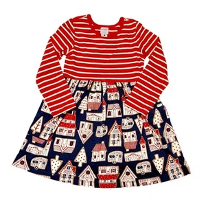 NWT Hanna Andersson Gingerbread Village Holiday Mixie Playdress Size 5 - Picture 1 of 5