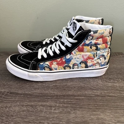 Vans x Disney Unisex Sk8-Hi Multicolor Estampado Princesa Mujeres Tenis Zapatos Talla 9 Foto 1 de 4
