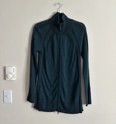 Suéter Indígena Orgánico Comercio Justo Mujer Mediano Verde Azulado Algodón Boho Foto 1 de 4