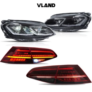Faro proiettore LED VLAND + luci posteriori a LED per VW Golf VII MK7 & Gti 2013-2017 - Foto 1 di 22