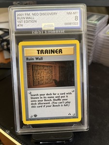 2001 Pokemon Neo Discovery 1st Edition Ruin Wall 74/75 PSA 10 Gem Mint