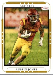 AUSTIN JONES 2023 SAGE Artistry GOLD #5 USC Trojans Rookie RC SSP Stanford - Picture 1 of 2